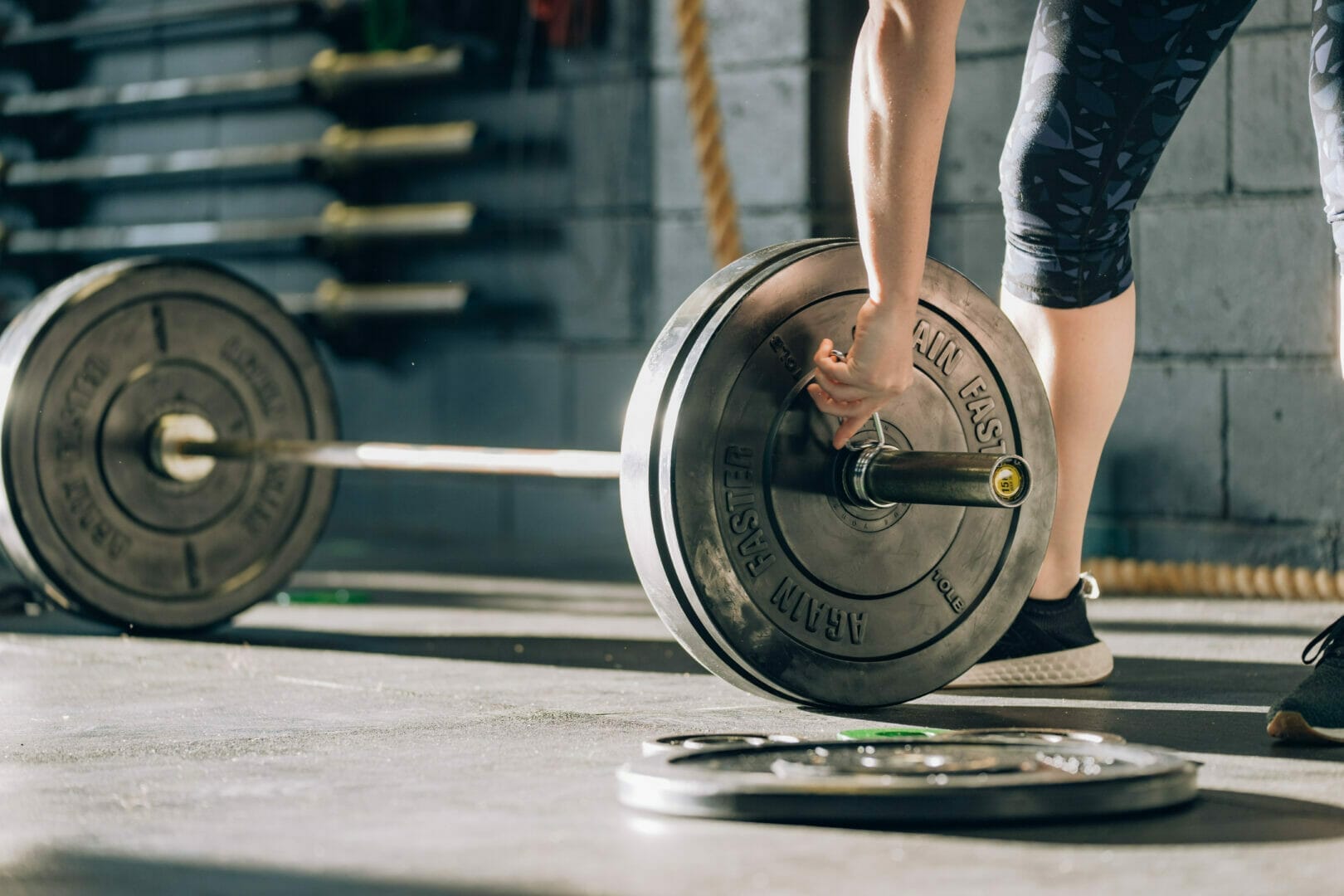 Woman weight lifting